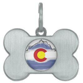 Artistieke Colorado-valberg Huisdieren Naamplaatje