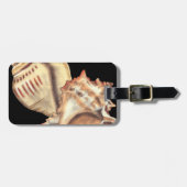 Artistieke Conch Shells Bagagelabel (Voorkant horizontaal)