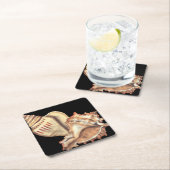 Artistieke Conch Shells Kartonnen Onderzetters (Insitu)