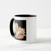 Artistieke Conch Shells Mok (Voorkant links)