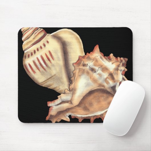Artistieke Conch Shells Muismat (Met muis)