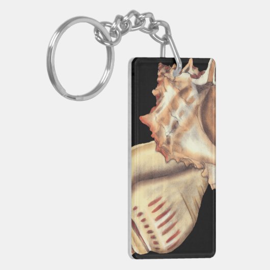 Artistieke Conch Shells Sleutelhanger (Voorkant Links)