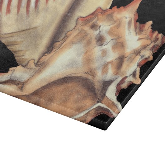Artistieke Conch Shells Snijplank (Hoek)