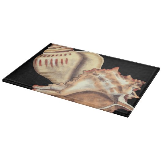 Artistieke Conch Shells Snijplank (Hoek)