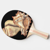 Artistieke Conch Shells Tafeltennisbatje (Zijkant)