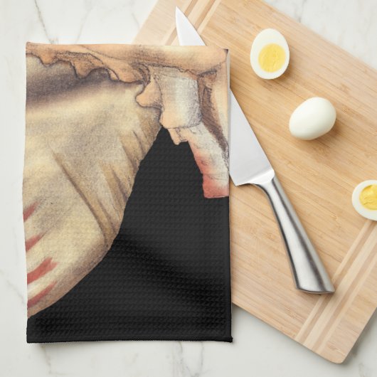 Artistieke Conch Shells Theedoek (Quarter Fold)