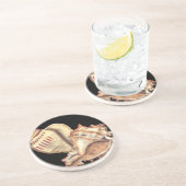 Artistieke Conch Shells Zandsteen Onderzetter (Zijkant)