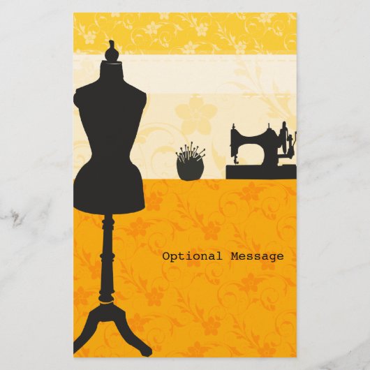 Artistieke Craft Atelier Seamstress Mode Designer Flyer (Achterkant)