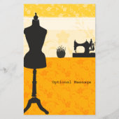 Artistieke Craft Atelier Seamstress Mode Designer Flyer (Achterkant)