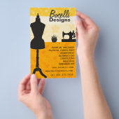 Artistieke Craft Atelier Seamstress Mode Designer Flyer (Hand)