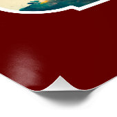 artistieke dennenboom | Vrolijk kerstfeest 2023 Perfect Poster (Hoek)