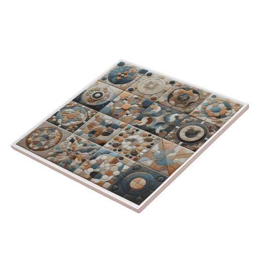 Artistieke Design in keramische Tegels Tegeltje (Zijkant)