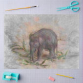 artistieke dierlijke baby olifant tissuepapier (Craft)
