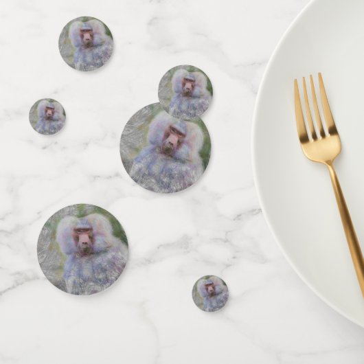 artistieke dierlijke baviaan confetti (Groep)