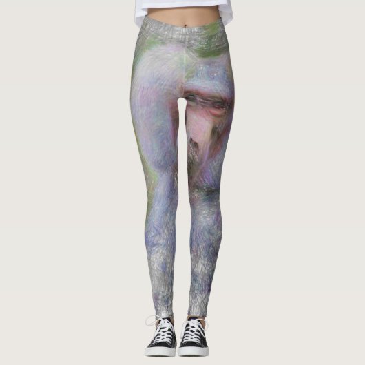 artistieke dierlijke baviaan leggings (Voorkant)