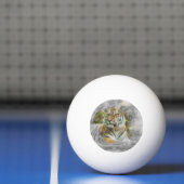 artistieke diertijger 3 pingpongbal (Net)