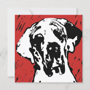 Artistieke Dog illustratie Kaart