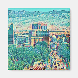 Artistieke downtown Boise Idaho Magneet