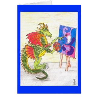 Artistieke dragon All-Occasion Card