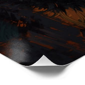 Artistieke Duitse Herder Portret Levendig Schilder Perfect Poster (Hoek)