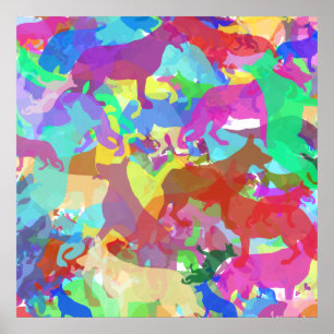 Artistieke Duitse herders Poster