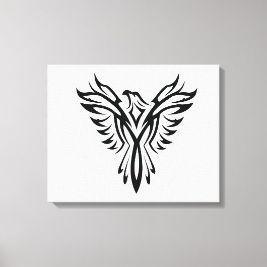 Artistieke Eagle Silhouet Canvas Afdruk (Voorkant)