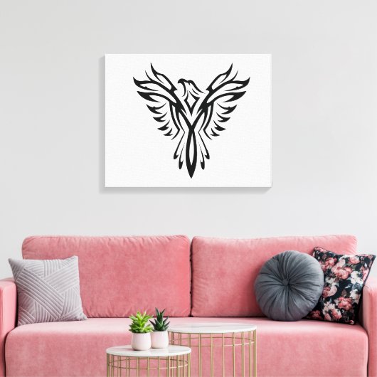 Artistieke Eagle Silhouet Canvas Afdruk (Insitu (Woonkamer))