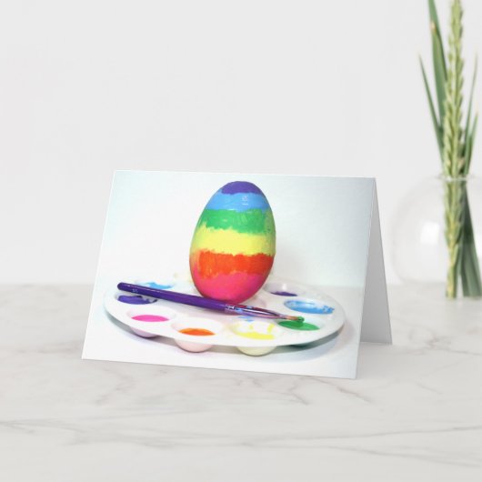 Artistieke Easter Egg Fotografie Feestdagen Kaart (Voorkant)