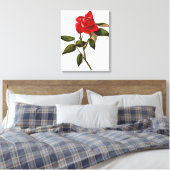 Artistieke eenstem rode rozen canvas afdruk (Insitu (Slaapkamer))