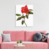Artistieke eenstem rode rozen canvas afdruk (Insitu (Woonkamer))