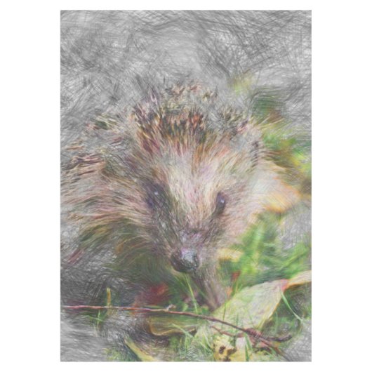 artistieke egel tafelkleed (Voorkant)