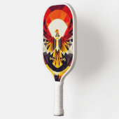 Artistieke Egyptische vlag adelaar Pickleball Paddle (Links)