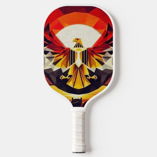 Artistieke Egyptische vlag adelaar Pickleball Paddle (Voorkant)
