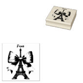 Artistieke Eiffeltoren Rubberstempel (Gestempeld)