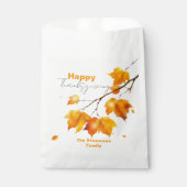 Artistieke Elegante Herfst Maple verlaat Thanksgiv Bedankzakje (Voorkant)