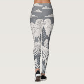 Artistieke Elegantie Leggings (Achterkant)