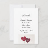 Artistieke en elegante bruiloft uitnodiging (Achterkant)