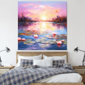 artistieke expressie canvas afdruk (Insitu (Slaapkamer))