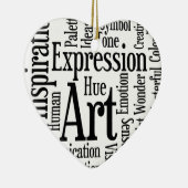 Artistieke expressie voor kunstenaar of creatief p keramisch ornament (Rechts)