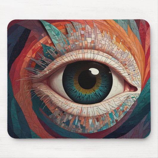 Artistieke Eye Design Mousepad Muismat (Voorkant)