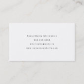 Artistieke Faux Gold Borhed Texture Black Visitekaartje (Achterkant)