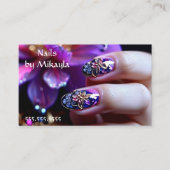 Artistieke Fingernails Manicure Nail Artist Visitekaartje (Voorkant)