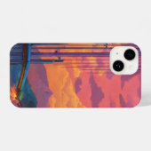 Artistieke flair: Waterverf Apple iPhone 14 Design iPhone Hoesje (Achterkant horizontaal)