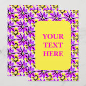 Artistieke Floral Boho Waterverf Patroon Kaart (Voorkant / Achterkant)