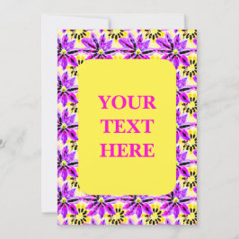 Artistieke Floral Boho Waterverf Patroon Kaart