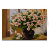 Artistieke Floral Notecard 2 (Voorkant Horizontaal)