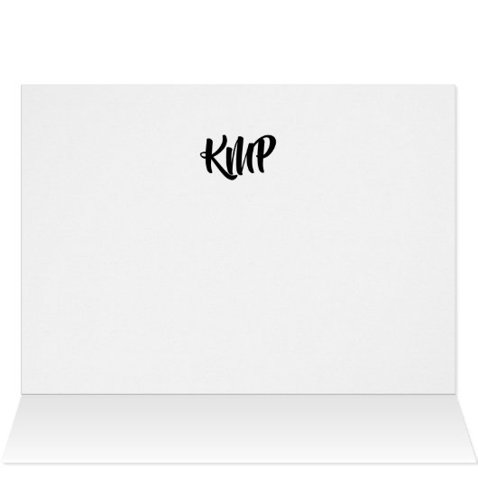 Artistieke Floral Notecard 2 (Binnen Horizontaal (Boven))