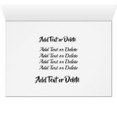 Artistieke Floral Notecard 2 (Binnen Horizontaal (Onder))