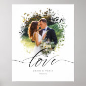 Artistieke foto Overlay Border Love Couple Poster (Voorkant)