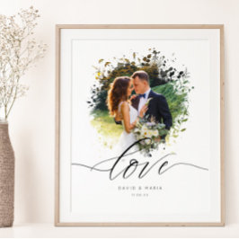 Artistieke foto Overlay Border Love Couple Poster